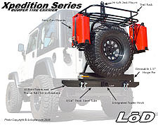 LoD Xpedition Series Bumper Tire Carrier